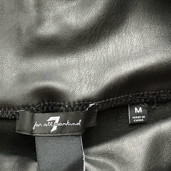 👏buy one get one free 7 for all Mankind Faux Leather Pants - Picture 2 of 6